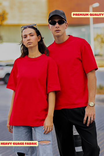 Classic Oversized T-shirt - RED