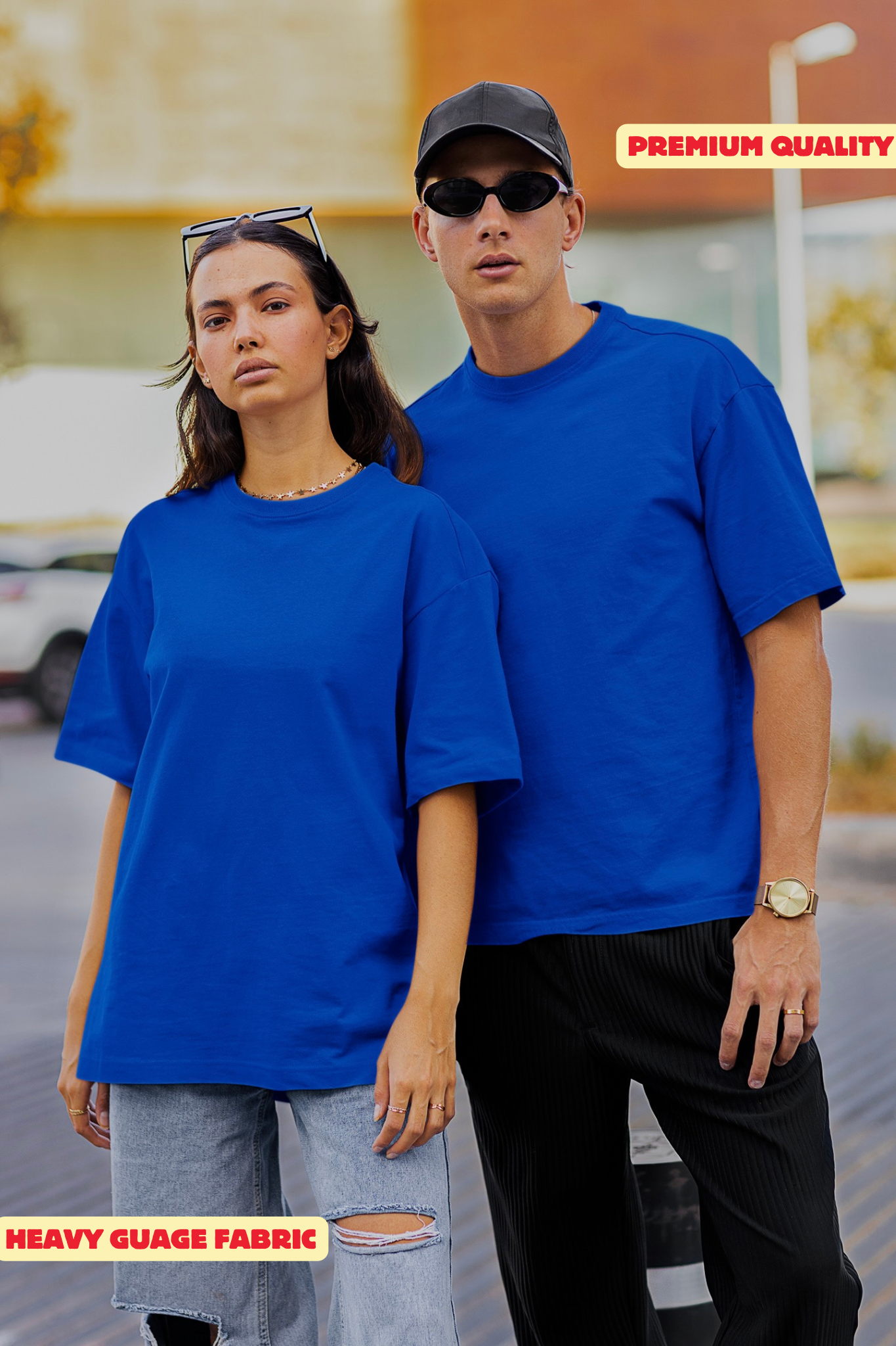 Classic Oversized T-shirt - ROYAL BLUE