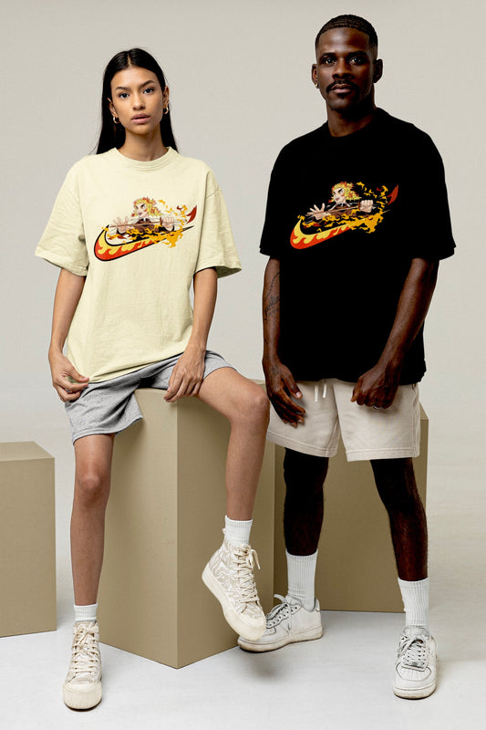 Nike x Flame Hashira Unisex Oversized T-shirt