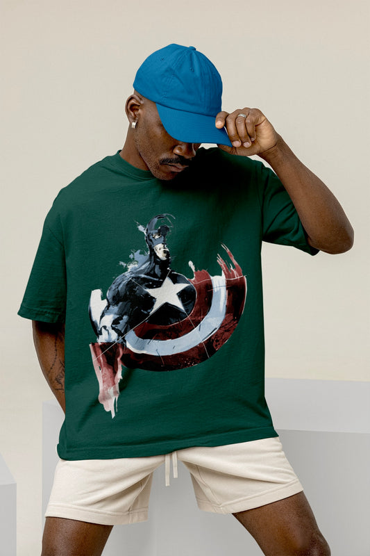 Captain America Shield Edition Oversized T-shirt