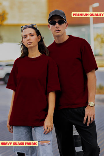 Classic Oversized T-shirt - MAROON